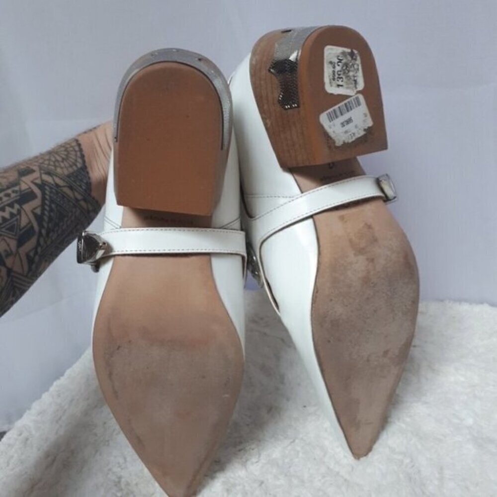 Toga Pulla White Harness Ankle Boots Western 37 - Picture 10 of 16